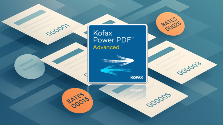 Kofax Power PDF Advanced – so können Sie eine Bates-Nummerierung einfügen